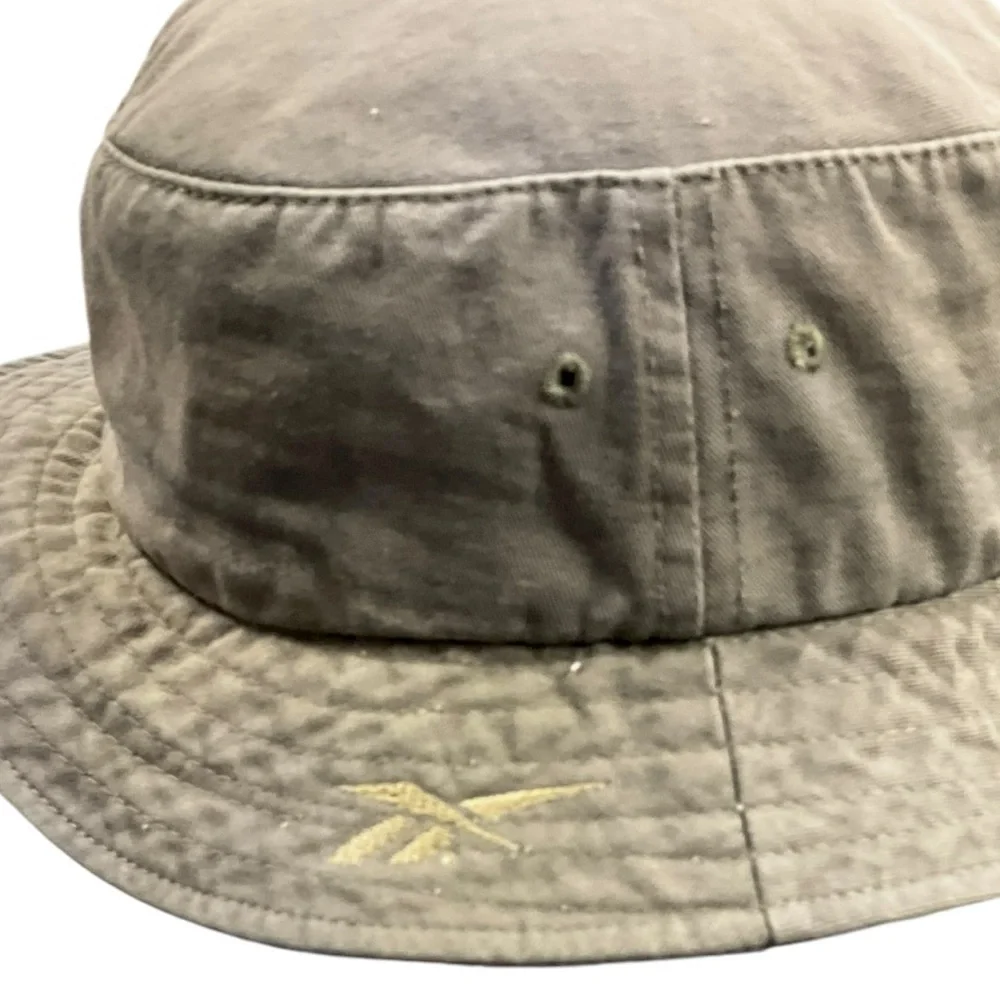 🪖 Vintage Reebok Bucket Hat 🧟‍♂️ Olive Green‎ M Streetwear Drip